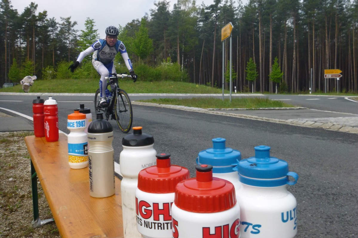 Verpflegung beim Triathlon Langtest im Roth